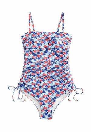 Next, SWIMSUIT - Swimsuit - navy blue red disty floral