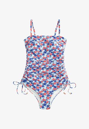 Next, SWIMSUIT - Badeanzug - navy blue red disty floral