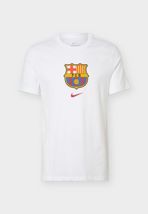 Nike Performance, FC BARCELONA CREST TEE - Ρούχα για κλαμπ - white