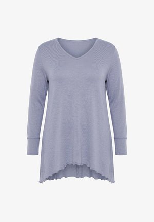 MIAMODA, PULLOVER, A-LINIE, LEICHTER STRICK, LANGARM, WELLENSAUM - Jumper - lead grey