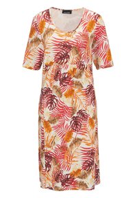 GOLDNER Jerseykleid - rosehip / tangerine / patterned