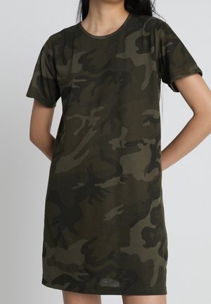 Robe en jersey - olive