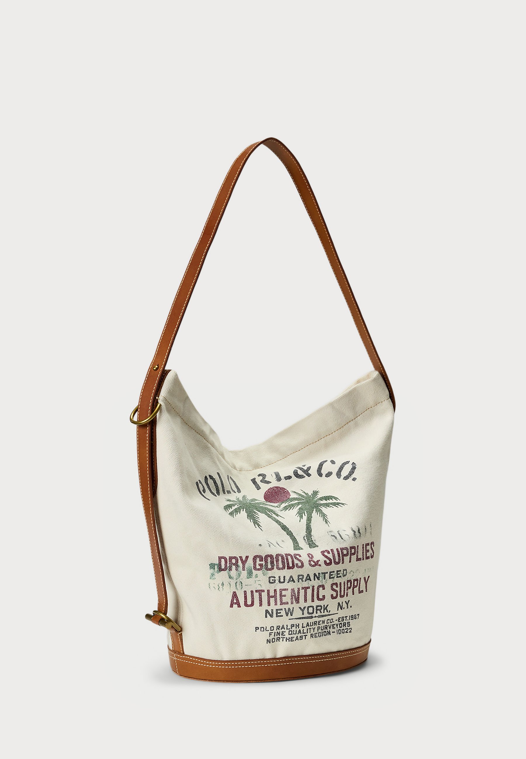 特価！Ralph Lauren 最新品 コットン Canvas Bellpor Bucket Bag 特価！Ralph Lauren 最新品 コットン Canvas Bellpor Bucket Bag