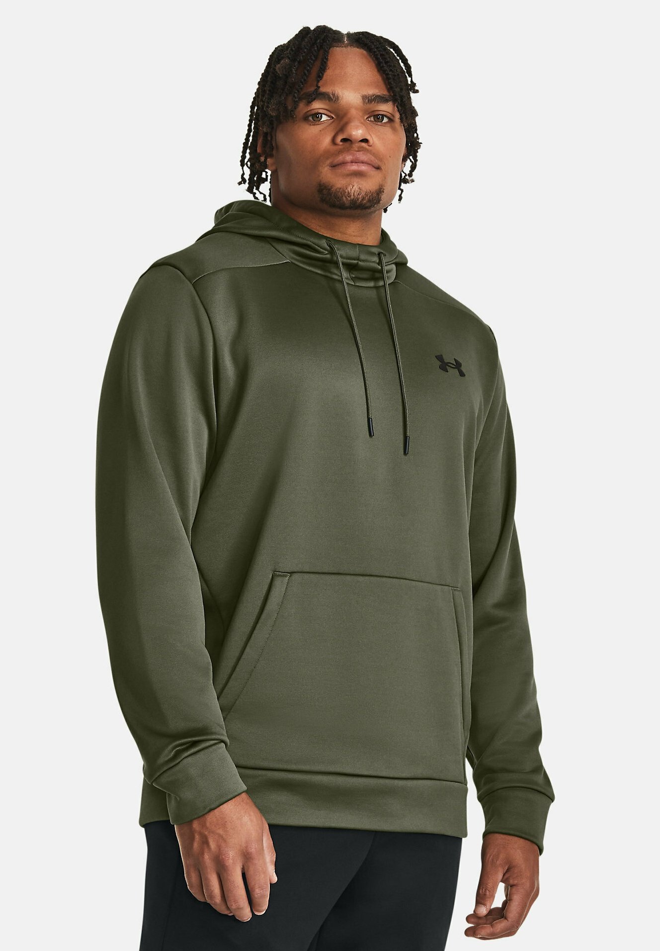Under Armour ARMOUR FLEECE - Hoodie - marine od green/mottled dark 