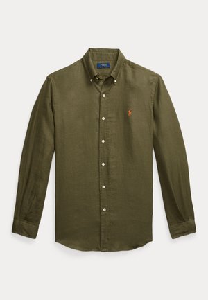 SLIM FIT LINEN SHIRT - Srajca - new olive