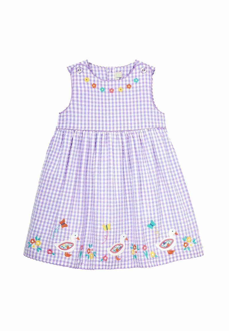 JoJo Maman Bébé REGULAR FIT - Freizeitkleid - lilac purple duck