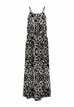 ONLY Onlwinner S/L Maxi Dress Noos Ptm: Abito Lungo Beige, Maniche 3/4, Vestibilità Dritta (Taglia 50)