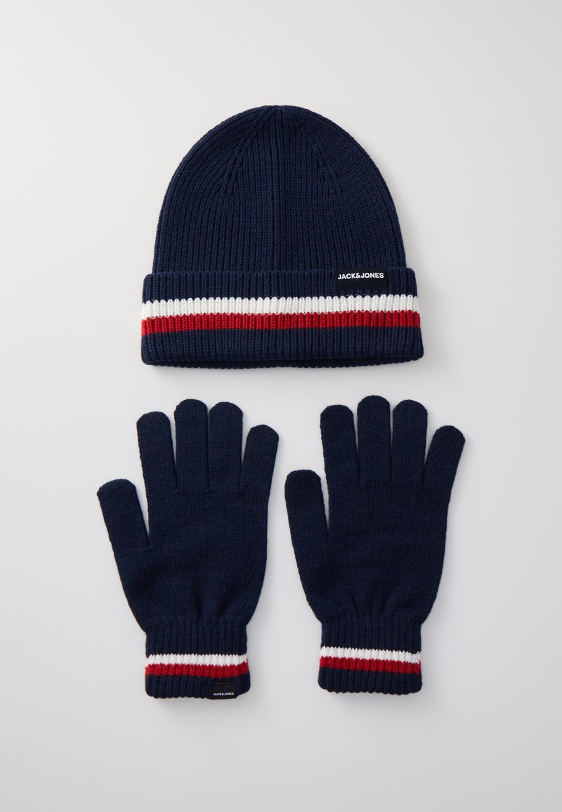 Jack & Jones JACMAKE GIFTBOX UNISEX SET - Hansker - navy blazer