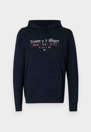 Tommy Hilfiger CENTER STACK HOODY - Sweatshirt - desert sky