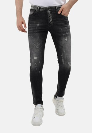 RIPPED MET STRETCH - Jeans Skinny Fit - grijs
