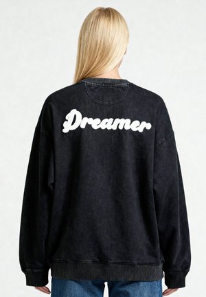 Mira Paris, DREAMER EMBROIDERY UNISEX - Sweatshirt - washed black