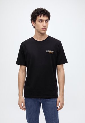 Jack & Jones, JJJADE TEE CREW NECK  - Обикновена тениска - black