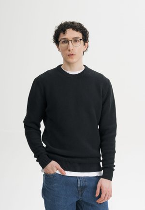 MELA, STRUKTURIERTER STRICKPULLOVER STYLE VAREEN - Strickpullover - schwarz