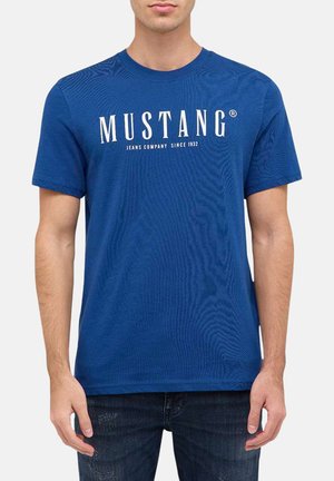 Mustang Print T-shirt - bleu