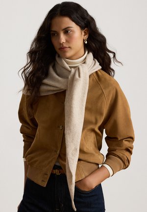 Lauren Ralph Lauren, WOOL TRIANGLE SCARF - Bufanda - oatmeal heather