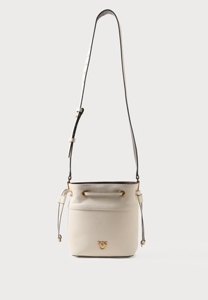 SECCHIELLO MINI DOUBLE - Soma ar siksnu pāri ķermenim - bianco/marrone/gold-coloured