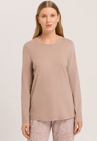 Hanro - ARM LOUNGE - Pyjamashirt - mocha Miniatuurafbeelding 1