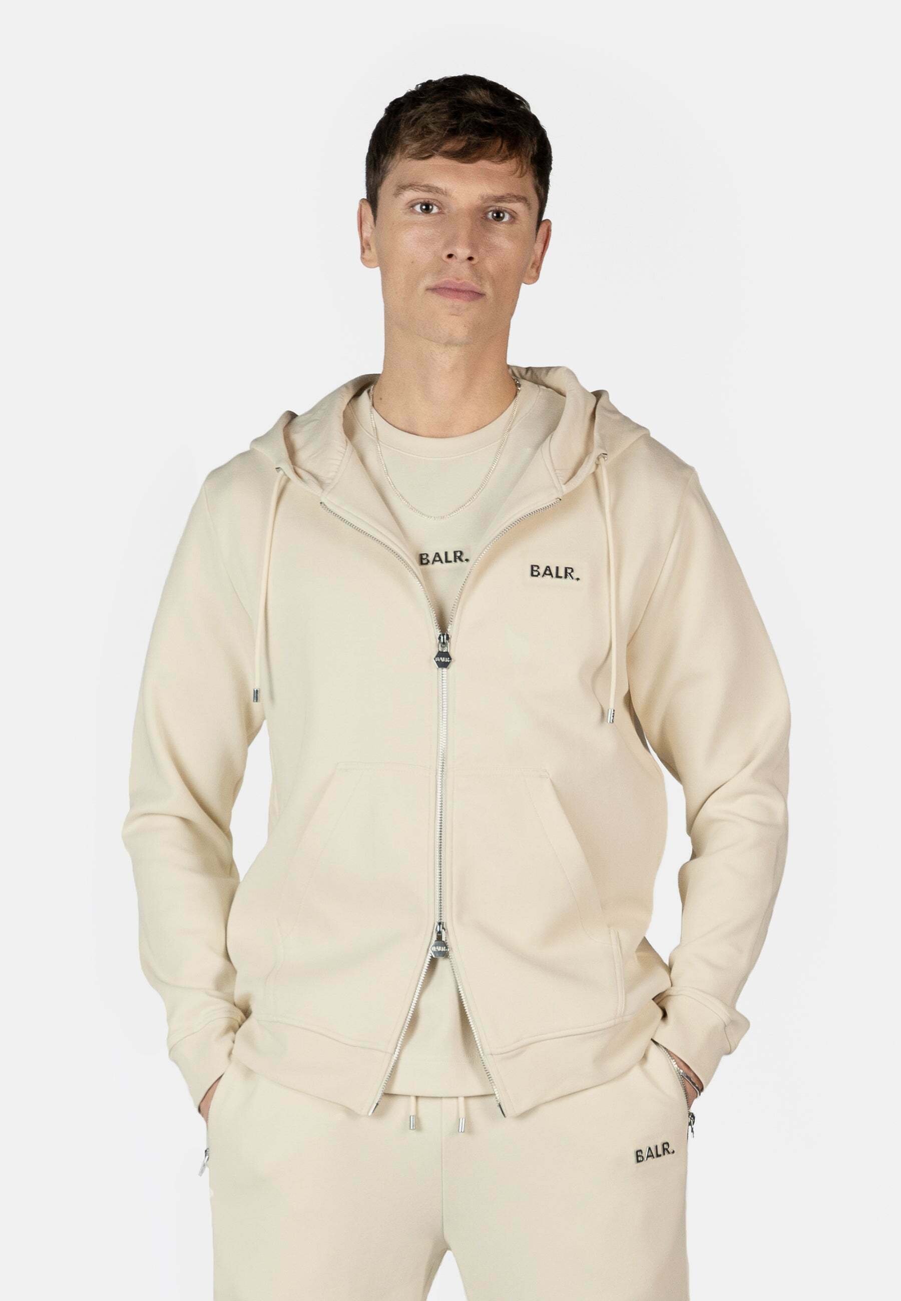 BALR. Q-SERIES REGULAR FIT THROUGH HOODIE - Zip-up sweatshirt 