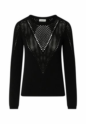 LIU JO, LIU JO KNIT TOP WITH CUT-OUT - Pullover - black