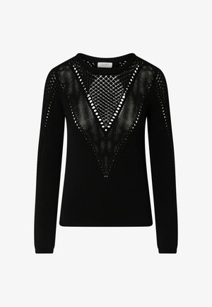 LIU JO, LIU JO KNIT TOP WITH CUT-OUT - Pullover - black