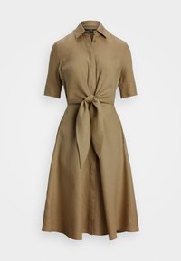 SOFT DRAPEY LINEN DRESS - Abito a camicia - madison tan