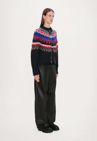 CLOSED CROPPED ZIP CARDIGAN - Adīta jaka - cosmic grey