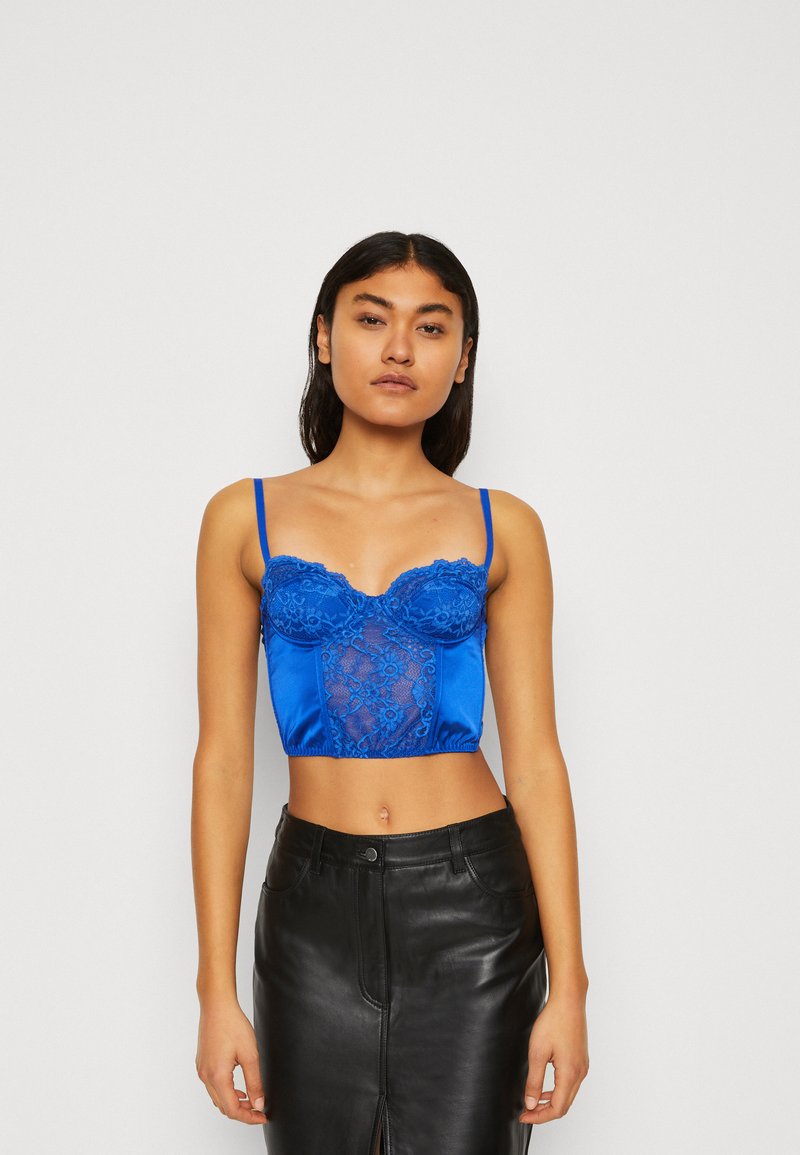 BDG Urban Outfitters AVA CORSET Top bright blue/blau Zalando.at