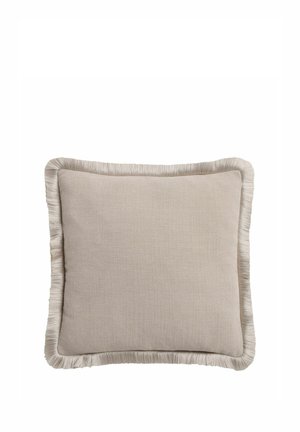 Next, 50X50CM CHUNKY FRINGE VELVET CHENILLE UNISEX - Dekokissen - mid natural