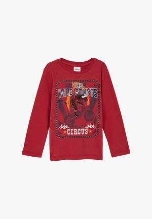 MIT FOLIENPRINT - T-shirt à manches longues - rot