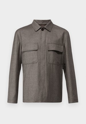 LARDINI GIACCA CAMICIA UOMO - Light jacket - black/white