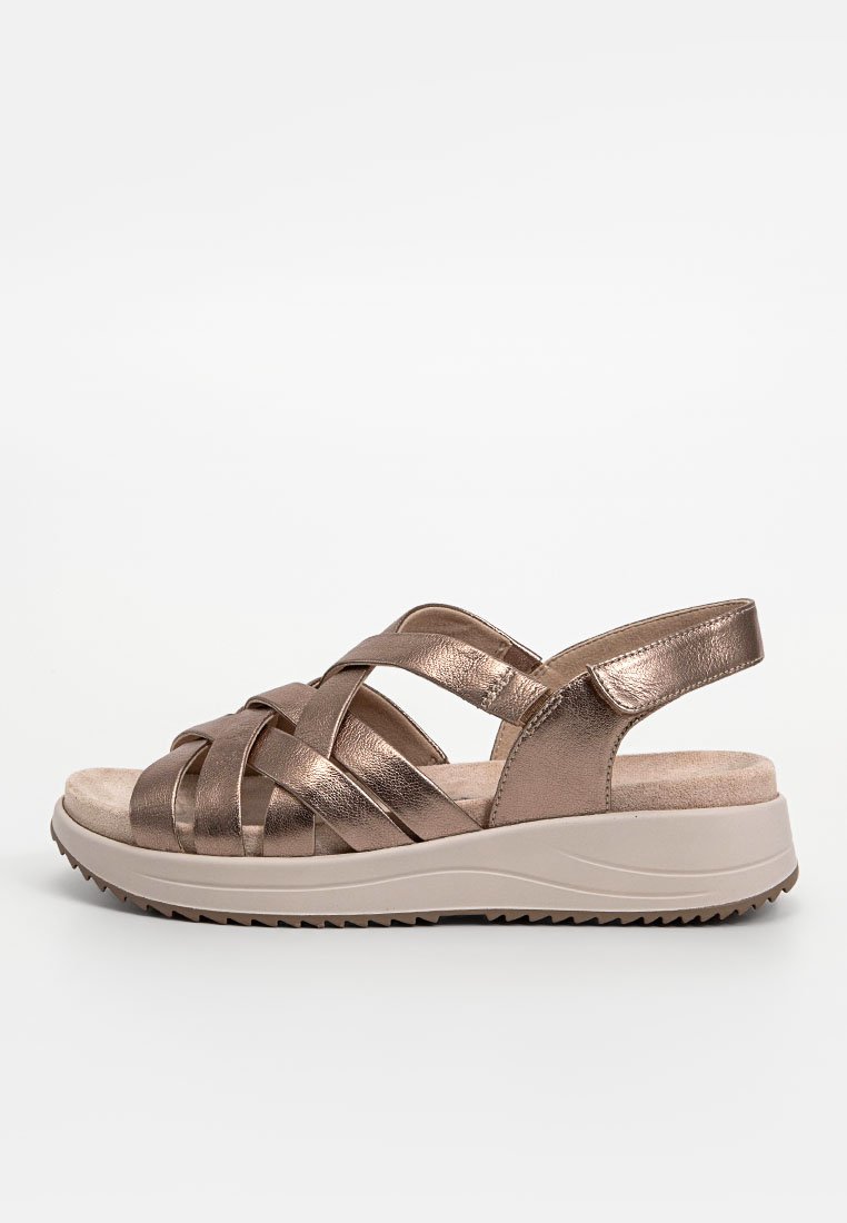 Caprice Sandalen met plateauzool brons