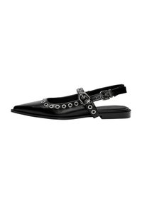 Sarokpántos balerina cipők - black