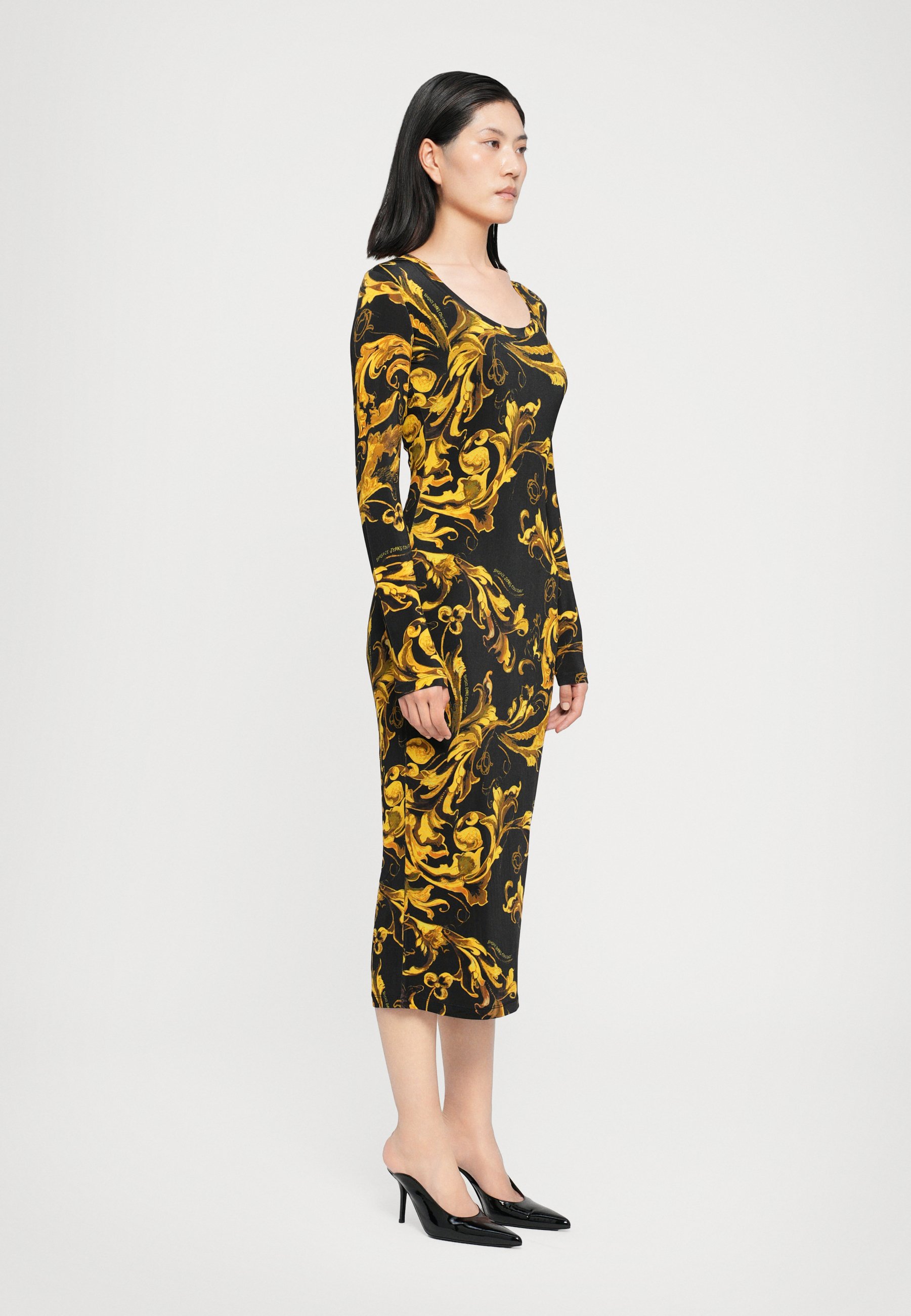 Versace Jeans Couture - Sukienka z dżerseju/czarny - Zalando.pl