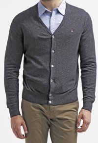 Tommy Hilfiger Cardigan - mottled dark grey