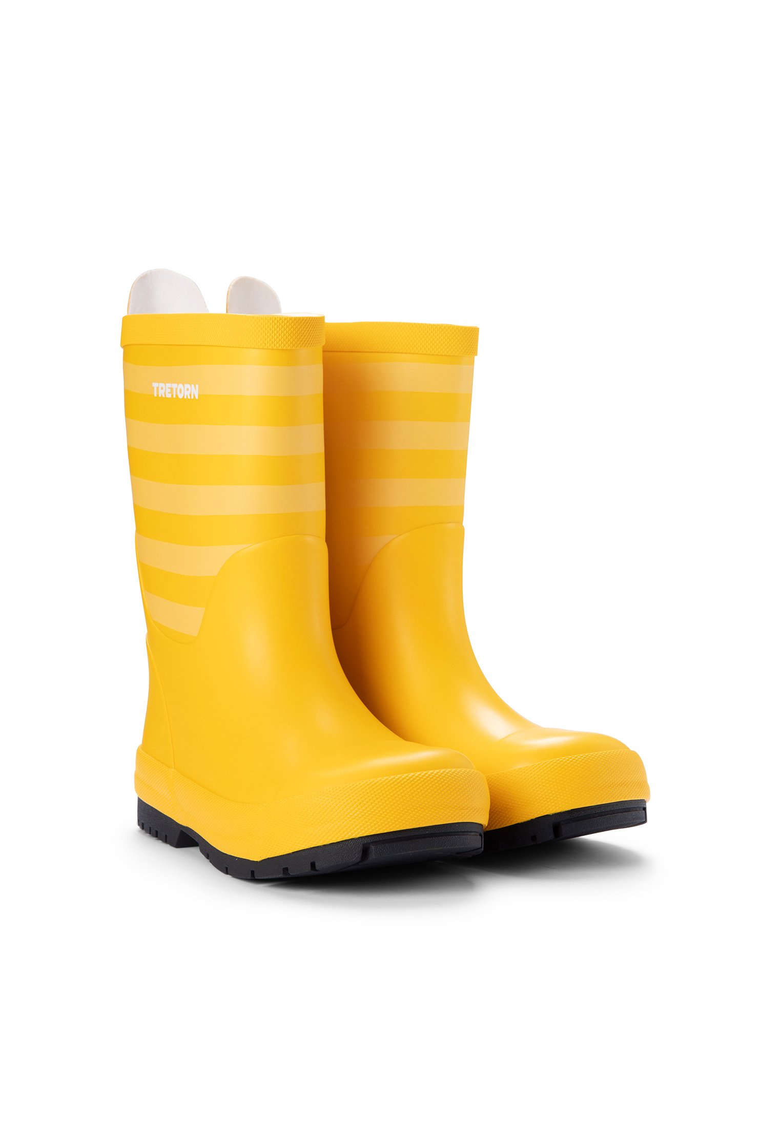 Tretorn GRÄNNA Gummistövlar yellow Zalando.se Tretorn Gränna Yellow Gula randiga gummistövlar Barnskor