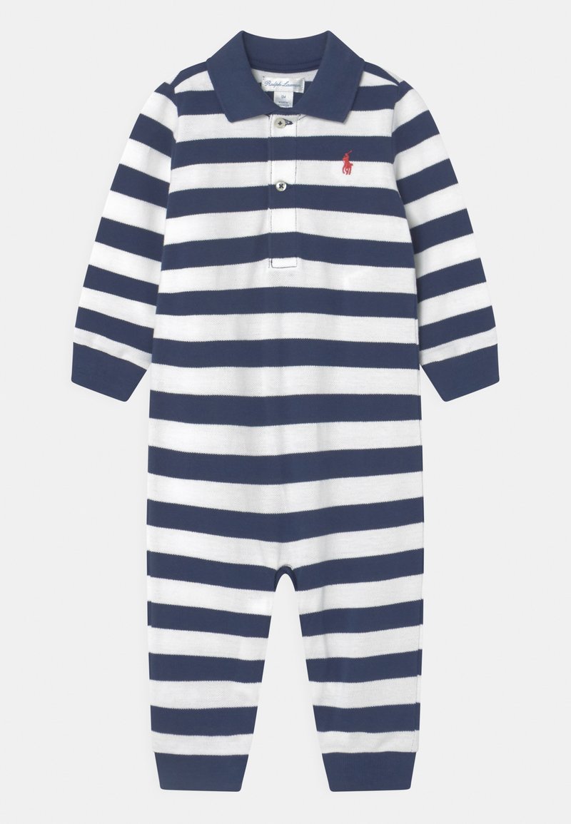 Polo Ralph Lauren BABY ONE PIECECOVERALL Mono rustic navy/white