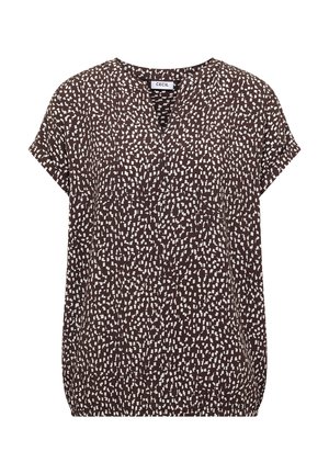 Cecil, DROPPED SHOULDER BLUSE MIT PRINT - Bluse - brown cacao