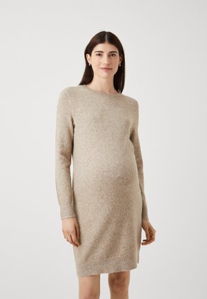 VMMDOFFY O NECK DRESS - Etuikjole - sepia tint melange