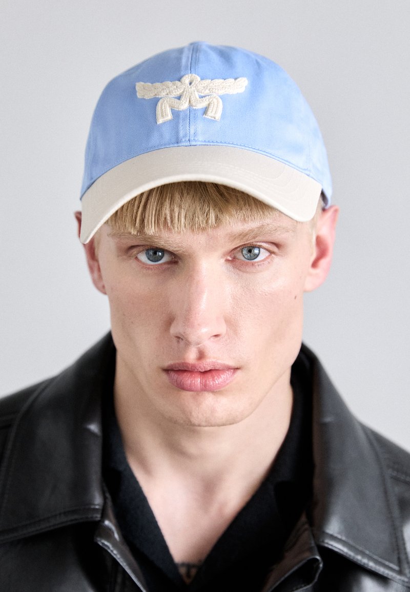 MCM Blue and Cream Logo Cap MCM Blue and Cream Logo Cap main image 4
