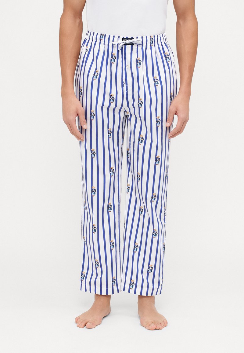 Polo Ralph Lauren - SLEEP BOTTOM - Pyjama bottoms - white/blue, Enlarge