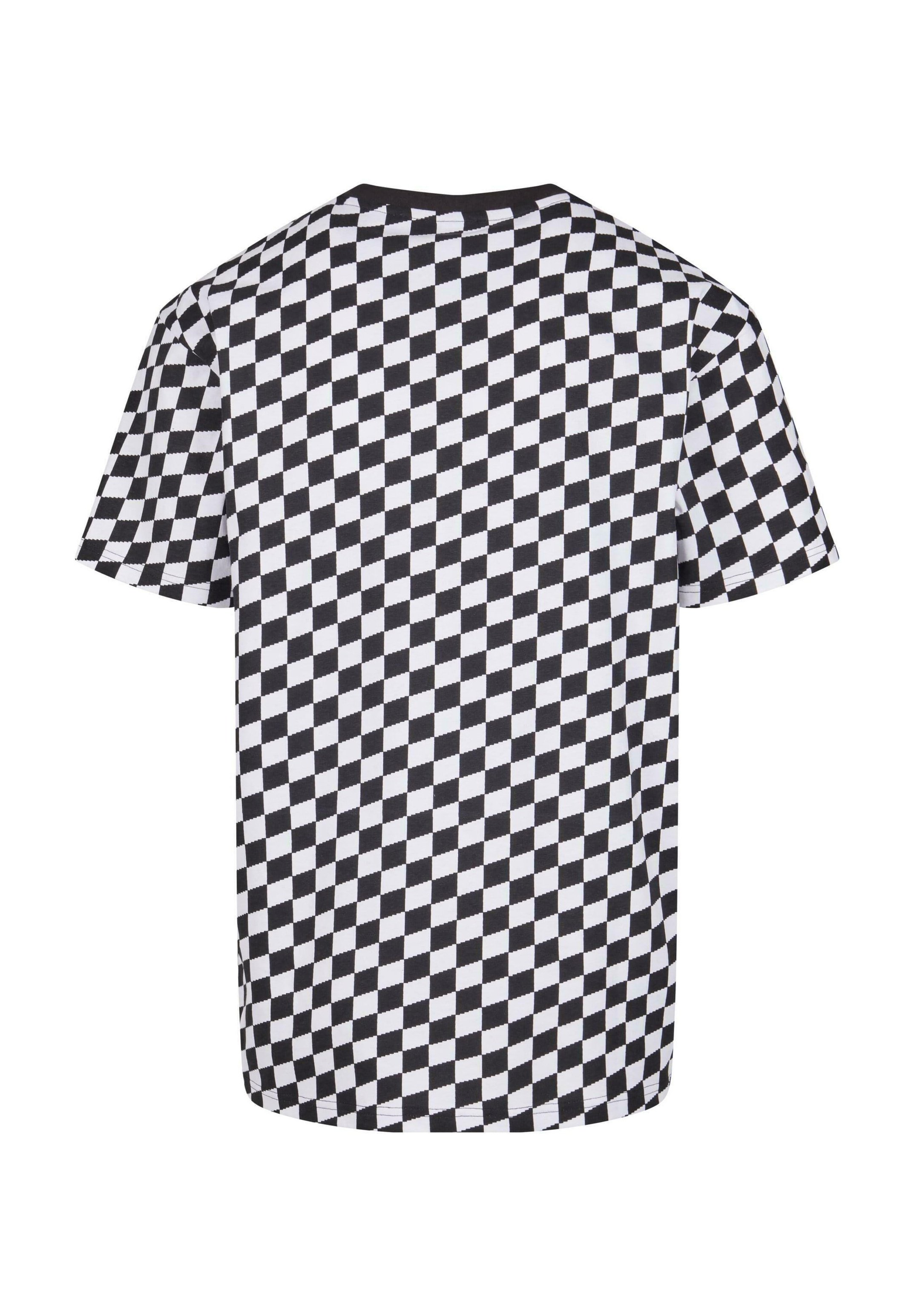 Urban Classics CHECK - Print T-shirt - blackcheck/black - Zalando.ie