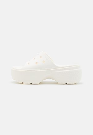 STOMP SLIDE UNISEX - Ciabattine con tacco - chalk
