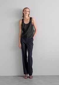 Filippa K CRINKLED TANK - Μπλούζα - black