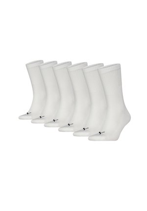 Puma, PUMA UNISEX CREW-SOCKEN UNISEX FÜR DAMEN HERREN TENNISSOCKEN 6-ER PACK - Socken - white