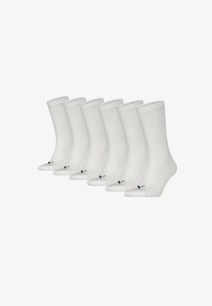 Puma, PUMA UNISEX CREW-SOCKEN UNISEX FÜR DAMEN HERREN TENNISSOCKEN 6-ER PACK - Socken - white