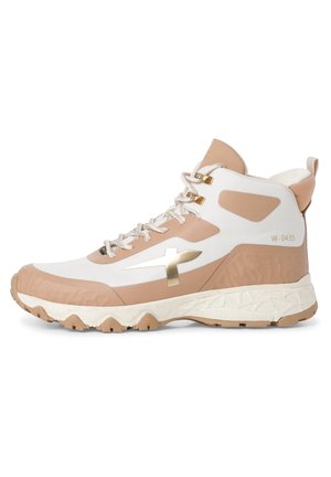 High-top trainers - marble gold