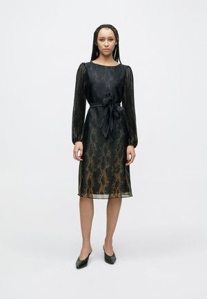 Cocktailkleid/festliches Kleid - black/amber gold-coloured