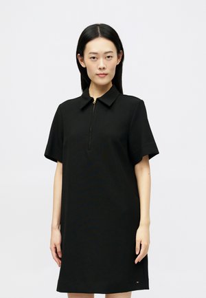 PUNTO KNEE SHIFT DRESS - Srajčna obleka - black