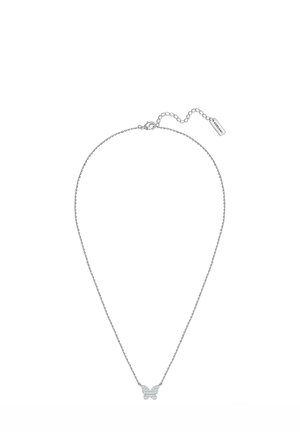 Collier en argent avec un pendentif en forme de papillon, doté de détails délicats et d'une fermeture à clip. Longueur ajustable avec une chaîne d'extension.