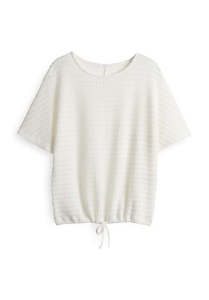 OPUS LOOSE FIT BATWING - Print T-shirt - milk